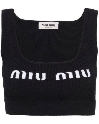 miu miu top black